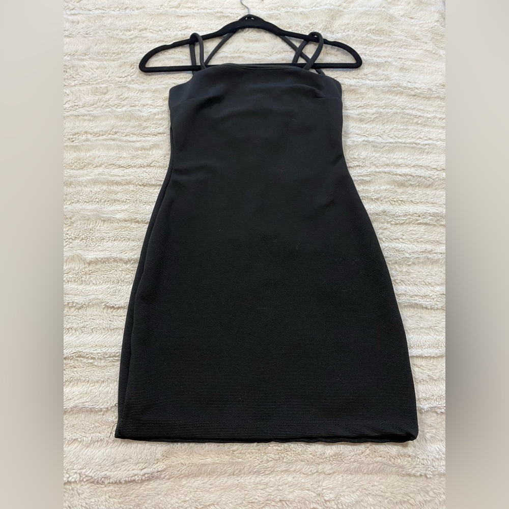 Charlotte Russe Black Strapless Cocktail Dress